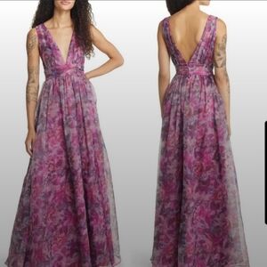 Lulu's Purple Floral Maxi Dress